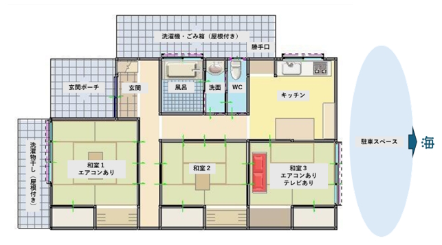 美ら月見浜の間取り